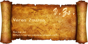 Veres Zsuzsa névjegykártya